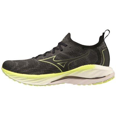 Zapatillas Para Correr Mizuno WAVE Neo Wind Hombre Negros / Amarillos - Chile M563CDLINM